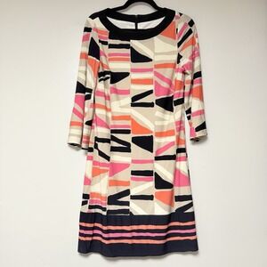 R&M Richards Romantic Fairy Whimsy Tiered Chiffon Watercolor Floral Dress Size 8